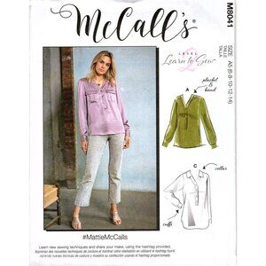 McCall's M8041 Misses 6 to 14 Learn to Sew Tops and Tunics UNCUT Sewing Pattern